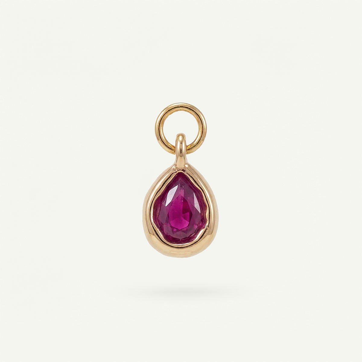 Tear Drop Charm Birthstone
