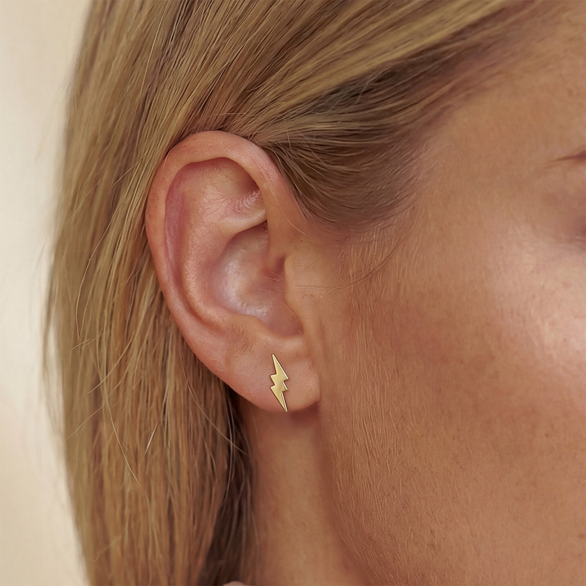 Lightning Bolt Mini Studs