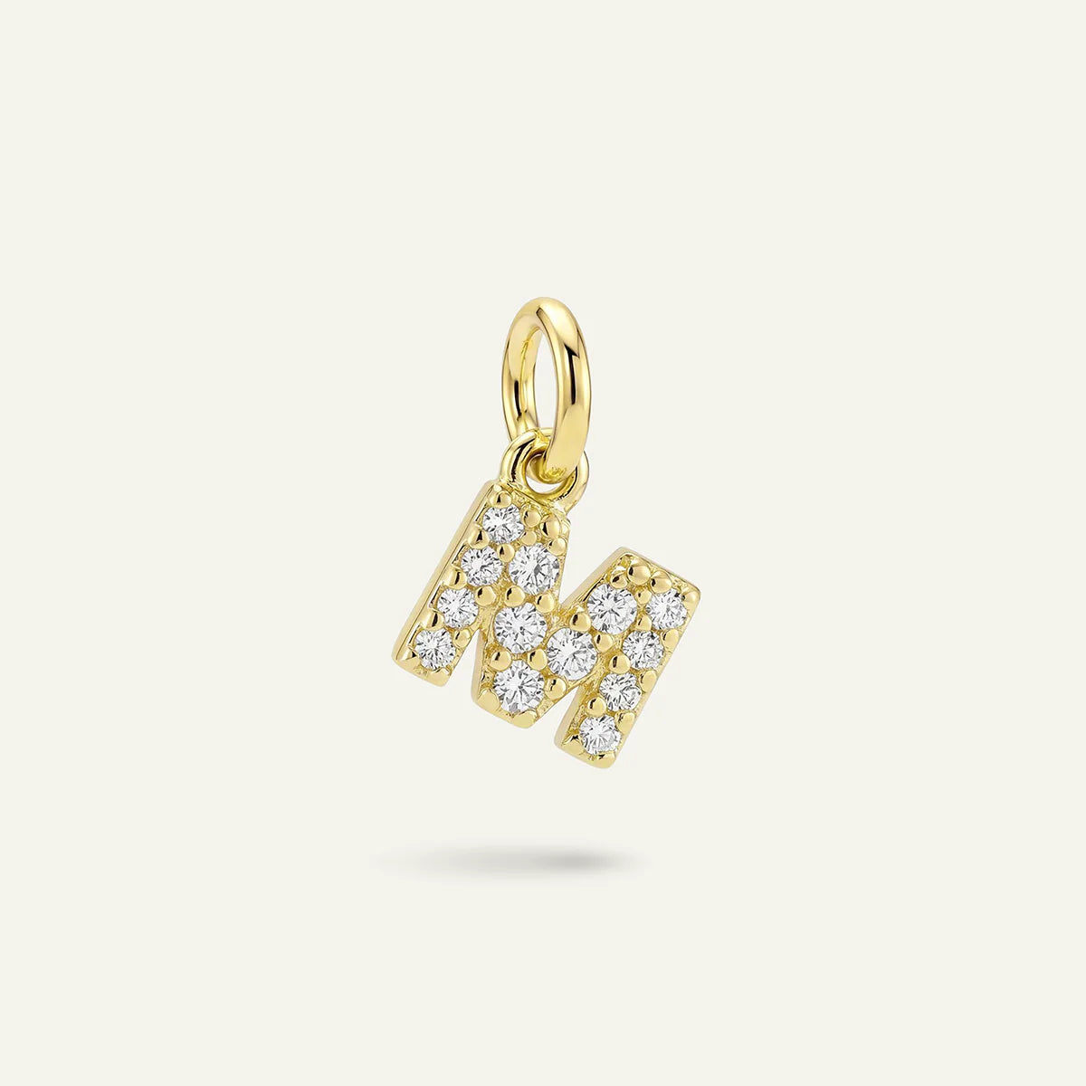 Diamond Monogram Letter Charm