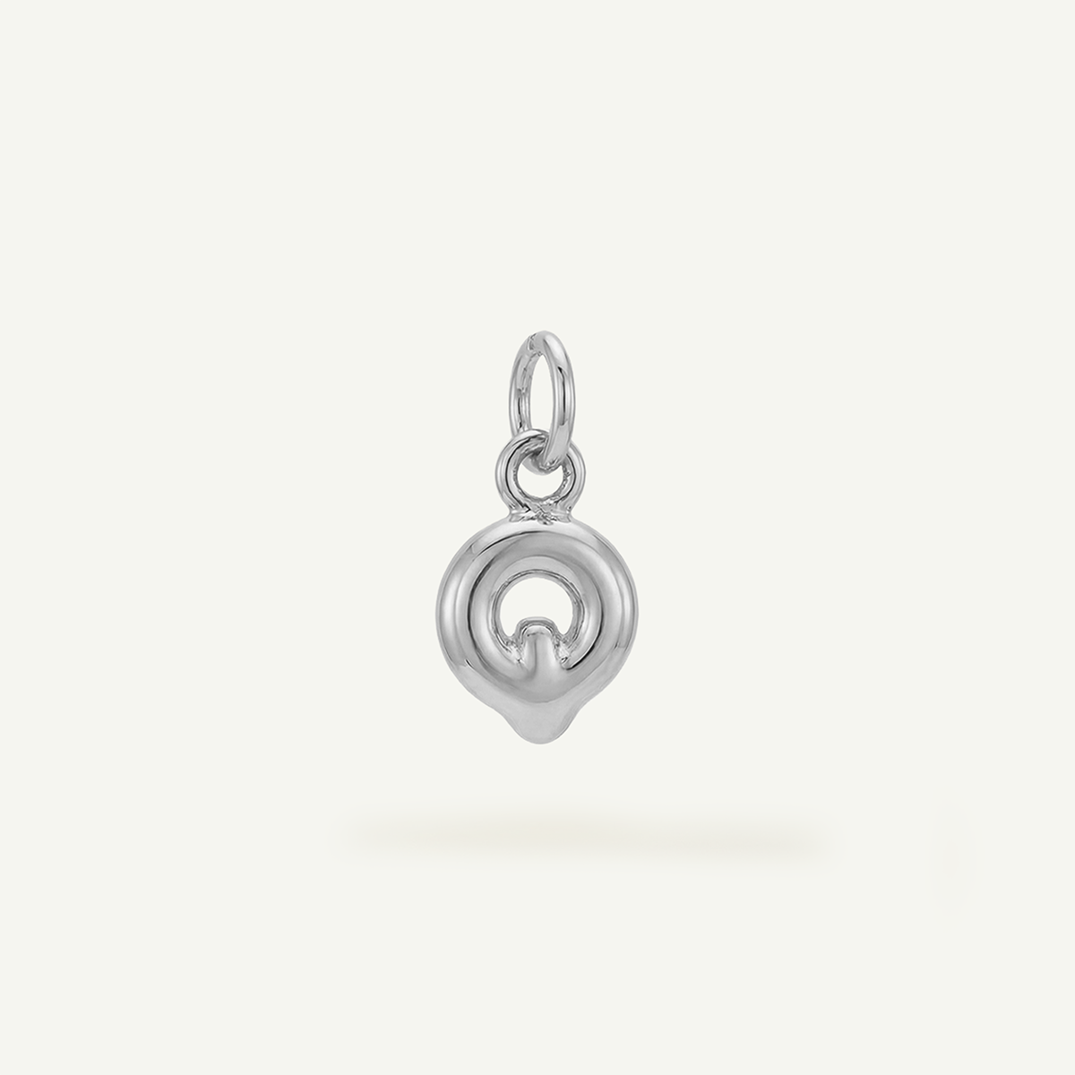 Bubble Monogram Letter Charm