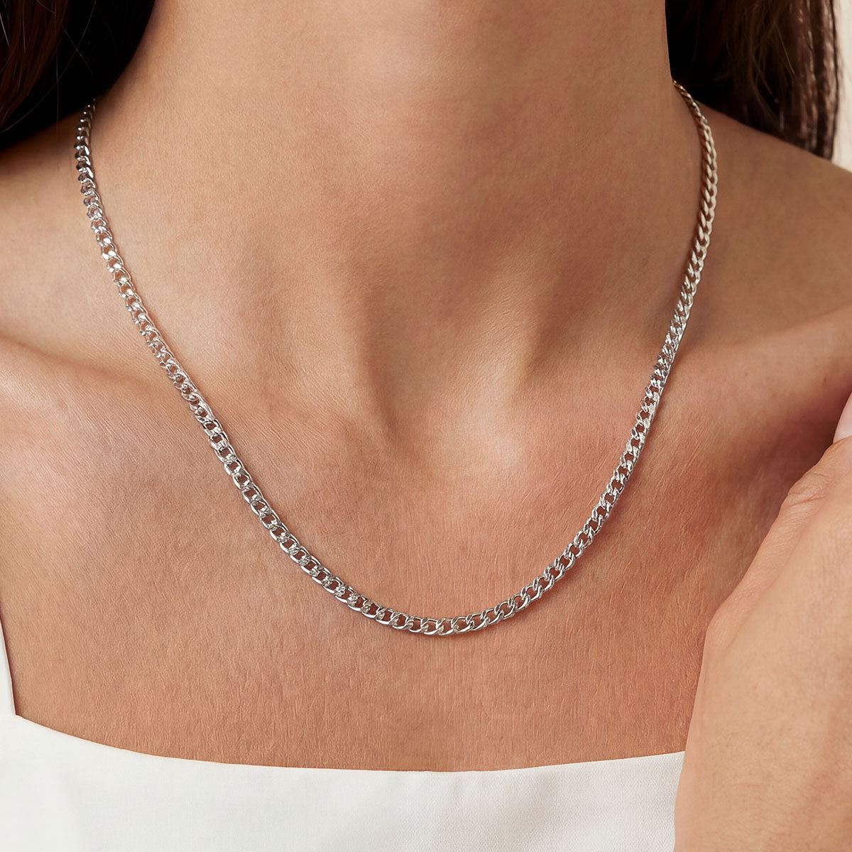 Micro Cuban Chain Necklace