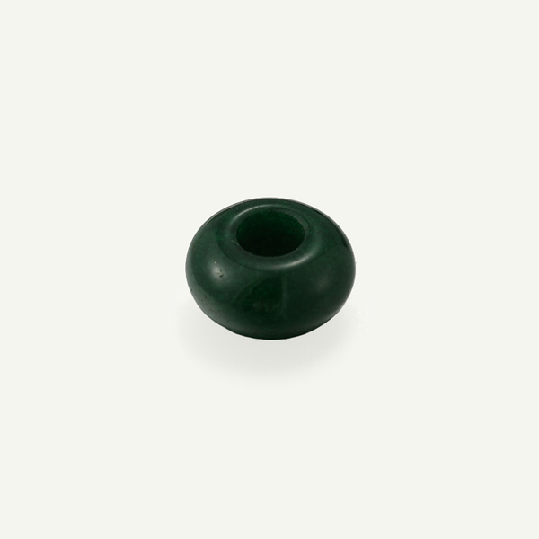 Green Jade 14mm Doughnut Bead