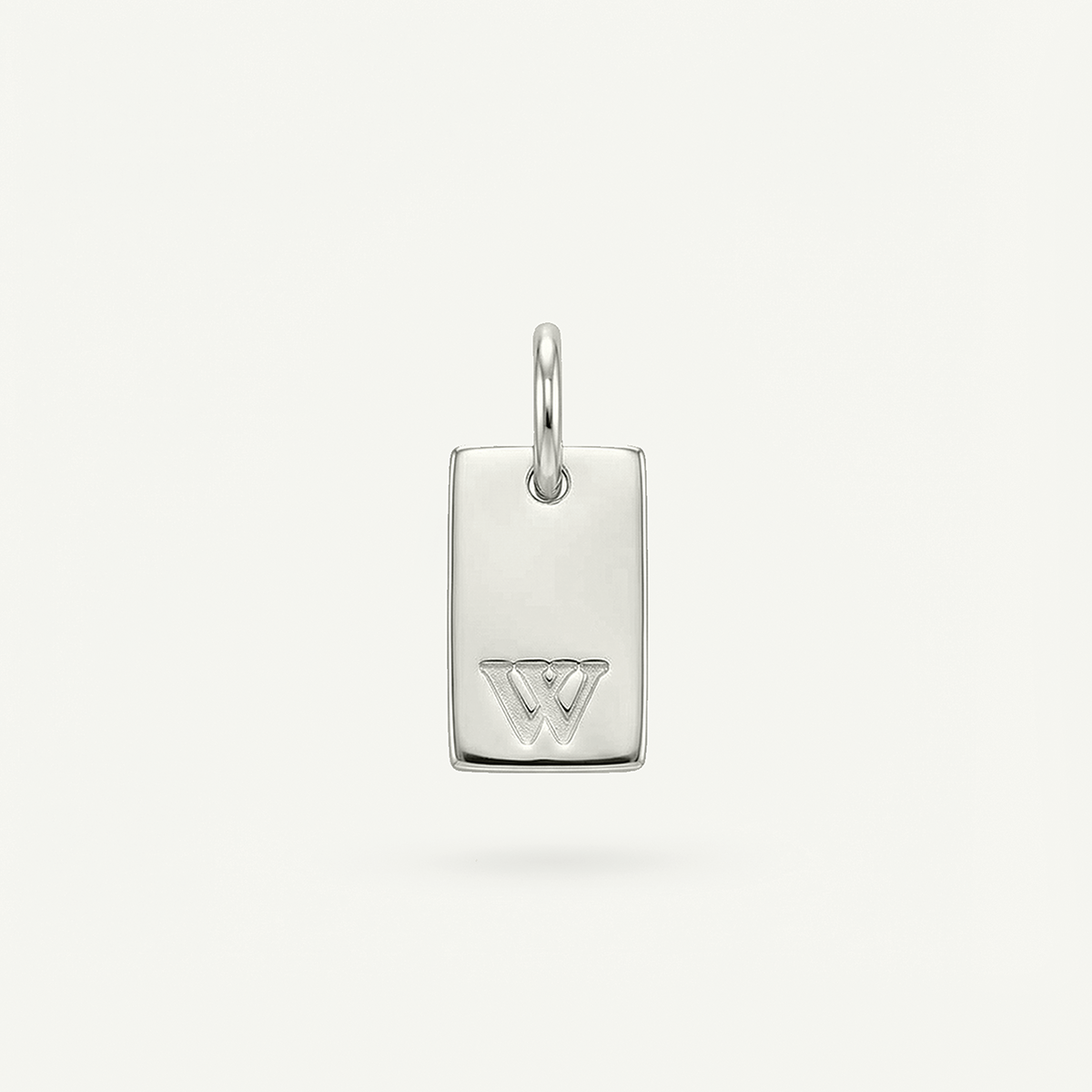 Rectangle #2 Monogram Letter Charm