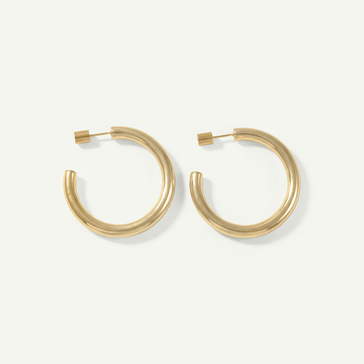 Everyday Large Hoops, Gold