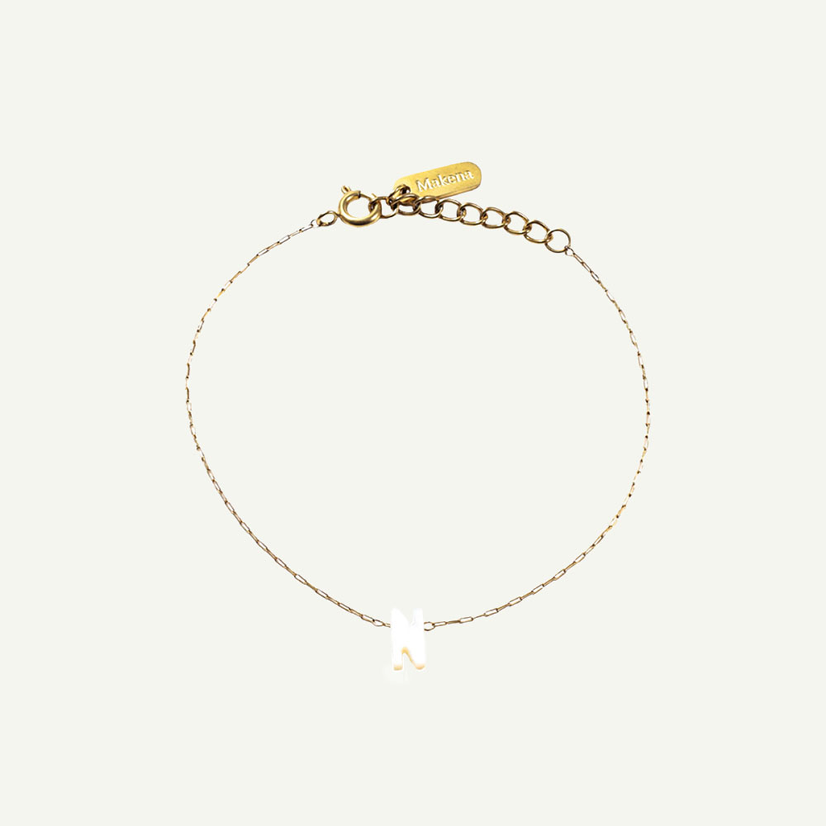 Monogram Mother of Pearl Bracelet