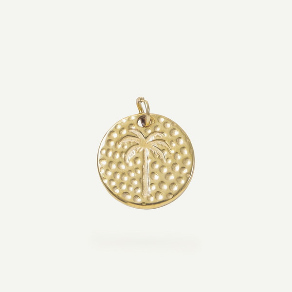 Palm Tree Circle Charm