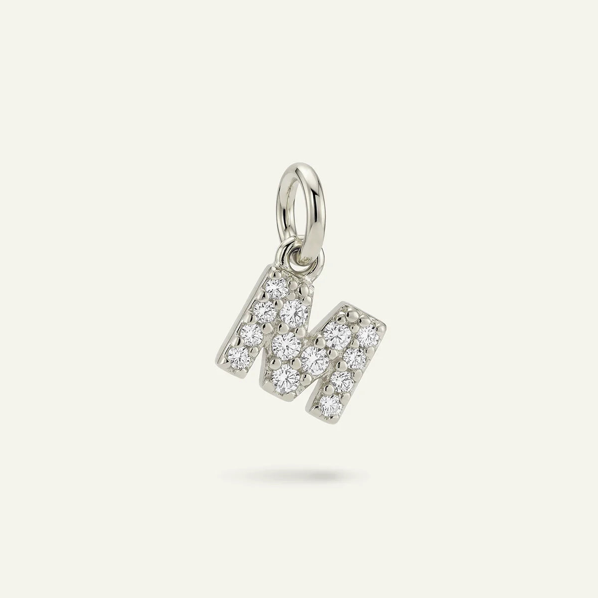 Diamond Monogram Letter Charm