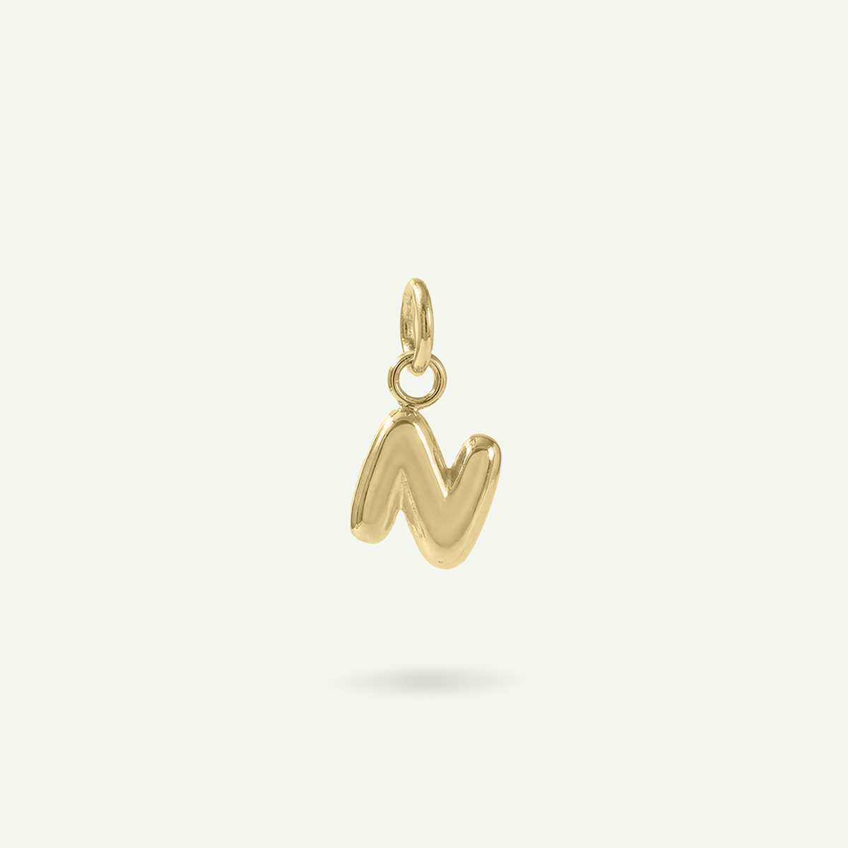 Bubble Monogram Letter Charm