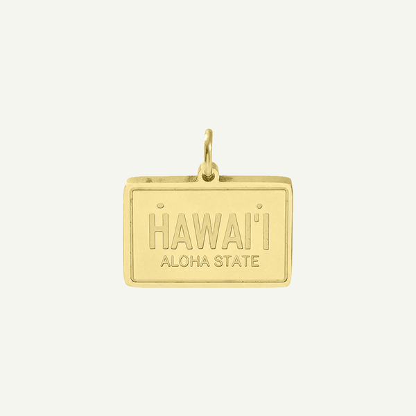 Hawaii License Plate Charm
