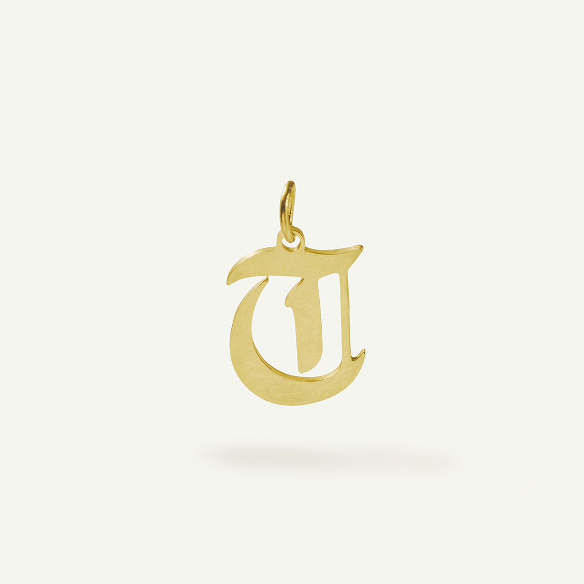 Old English Monogram Charm