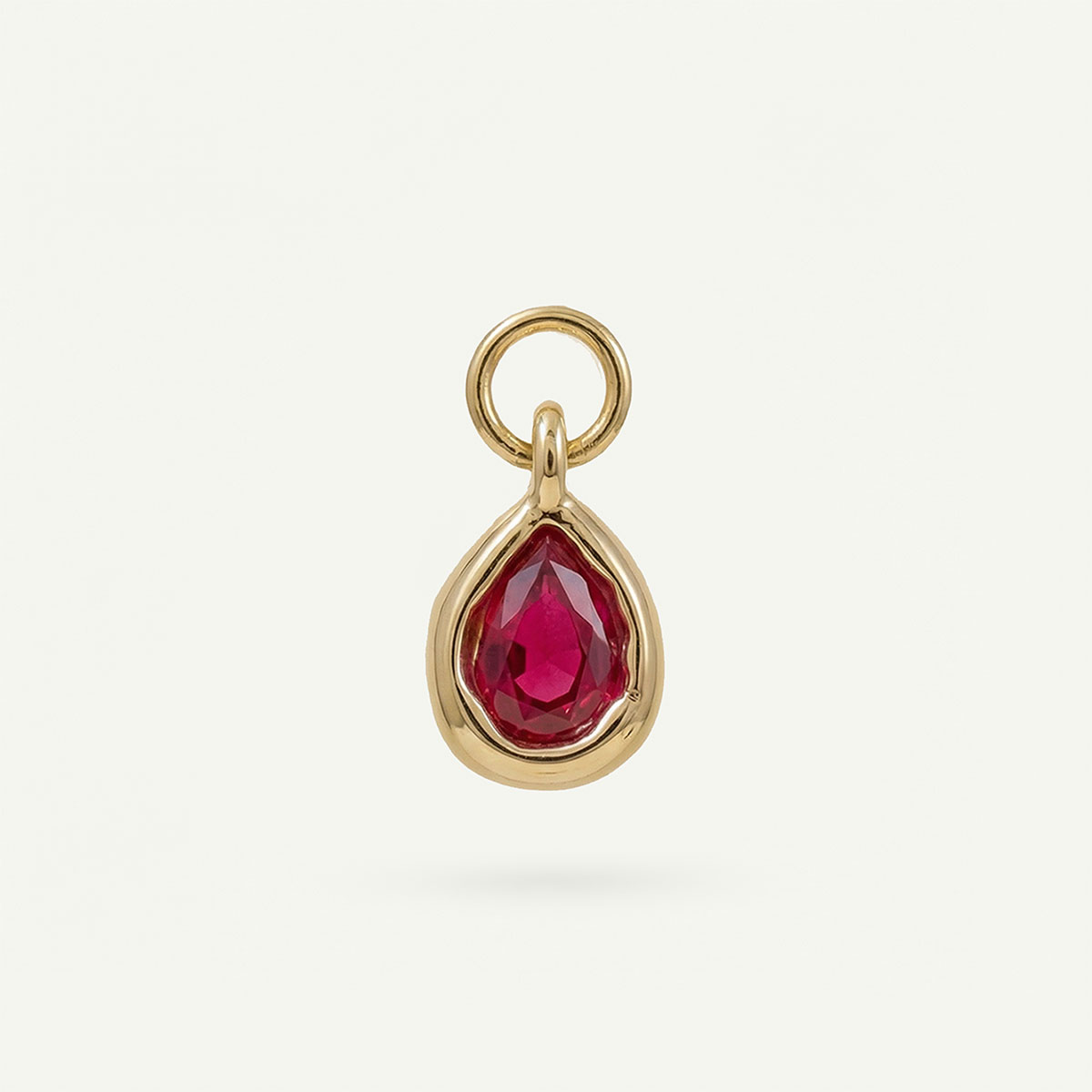 Tear Drop Charm Birthstone