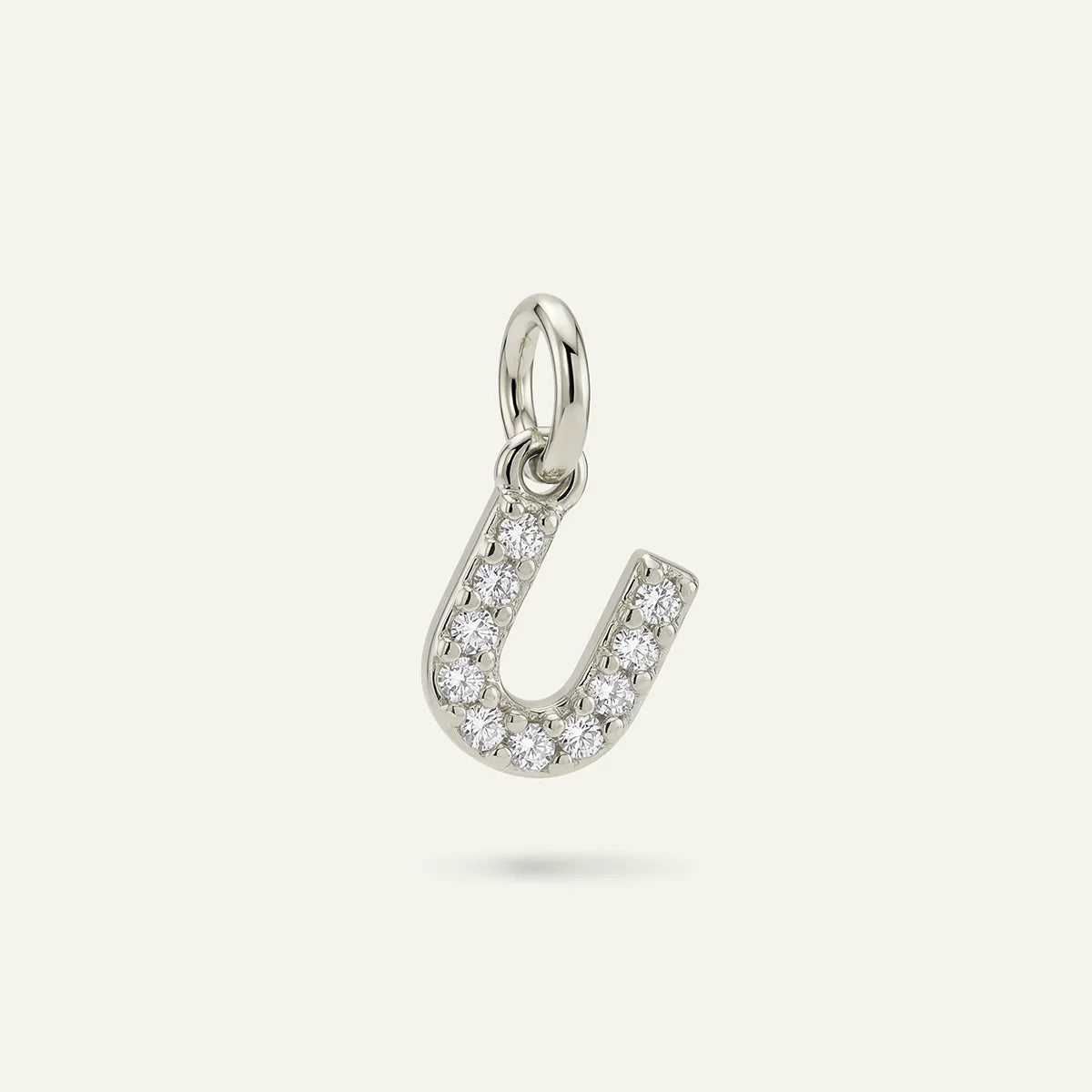 Diamond Monogram Letter Charm