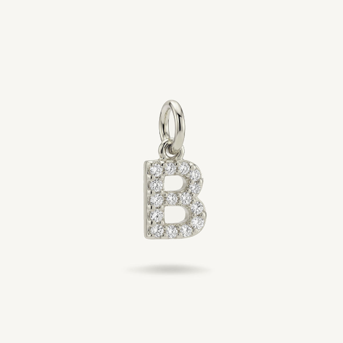 Diamond Monogram Letter Charm