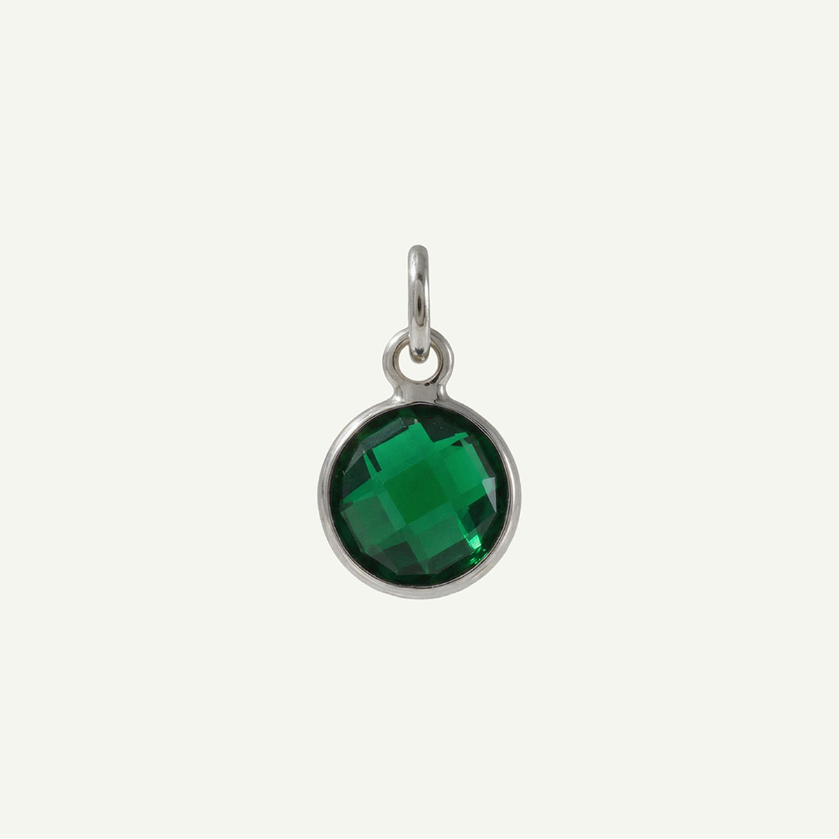 Circle Charm Birthstone