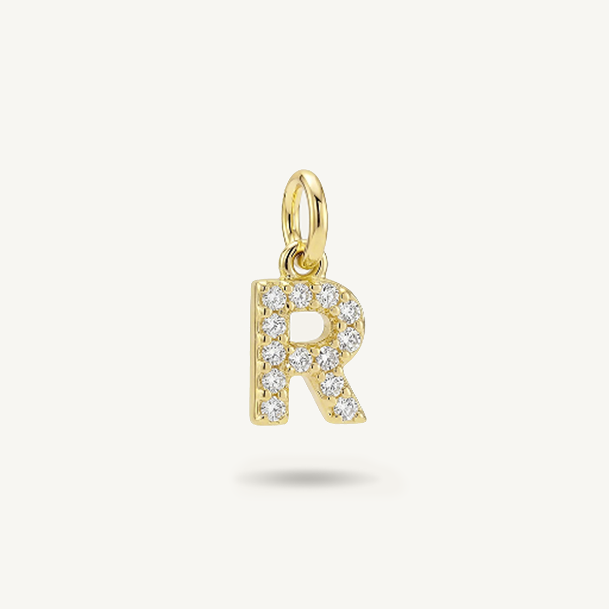 Diamond Monogram Letter Charm