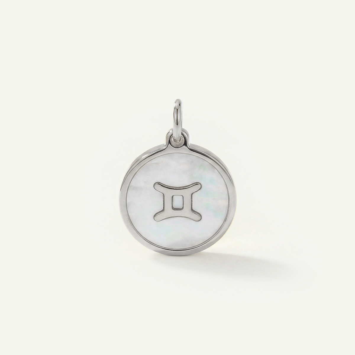 MOP Circle Zodiac Charm