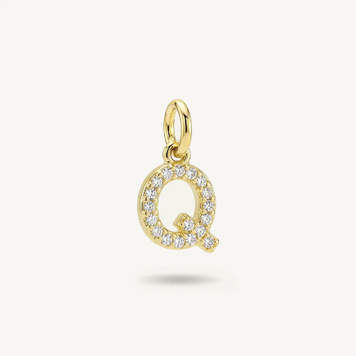 Diamond Monogram Letter Charm