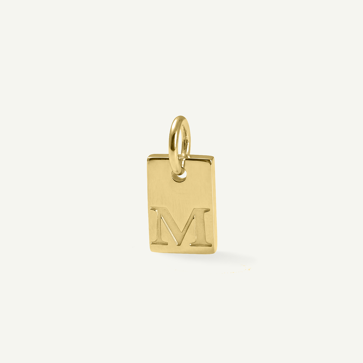 Rectangle Monogram Letter Charm