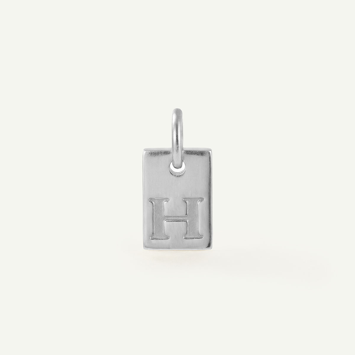 Rectangle Monogram Letter Charm