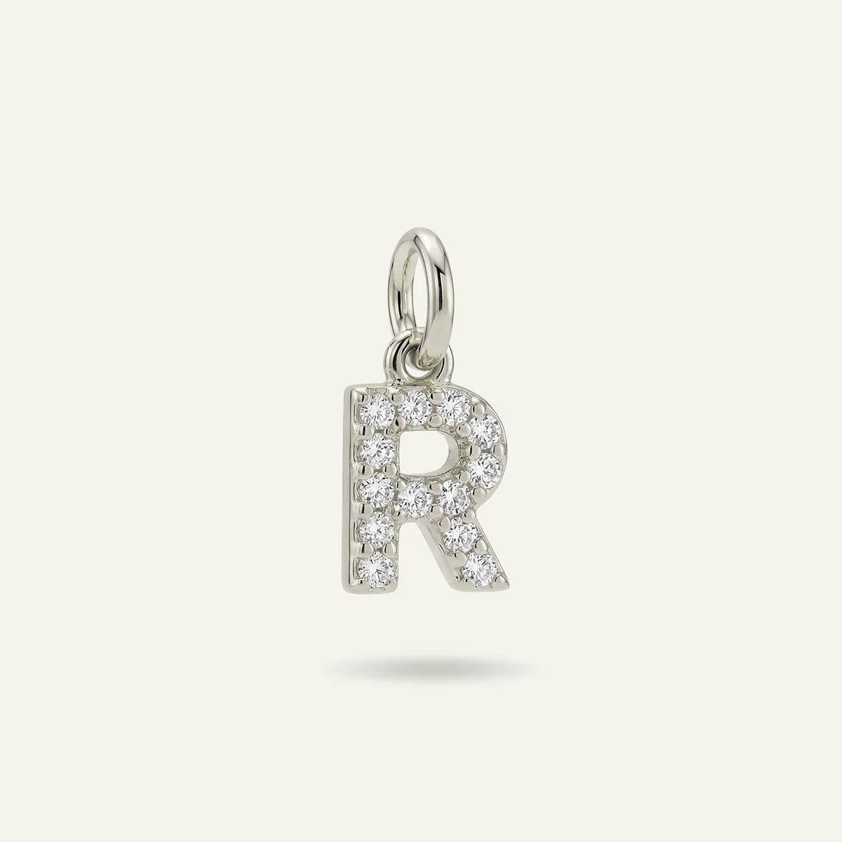 Diamond Monogram Letter Charm