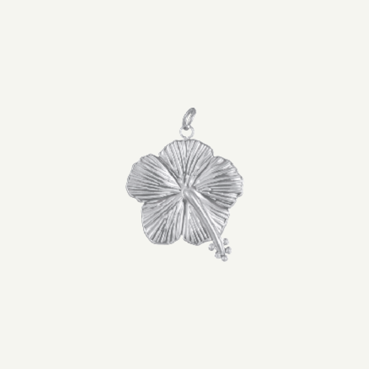 Hibiscus Sculpted Pendant