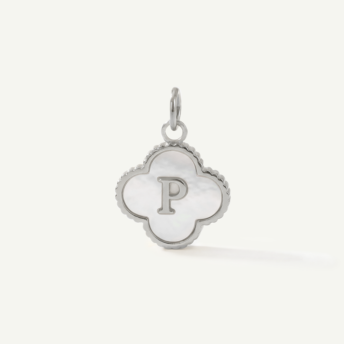 MOP Clove Monogram Letter Charm