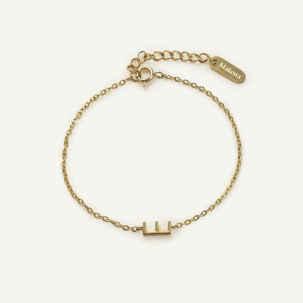 Monogramed Side Bracelet
