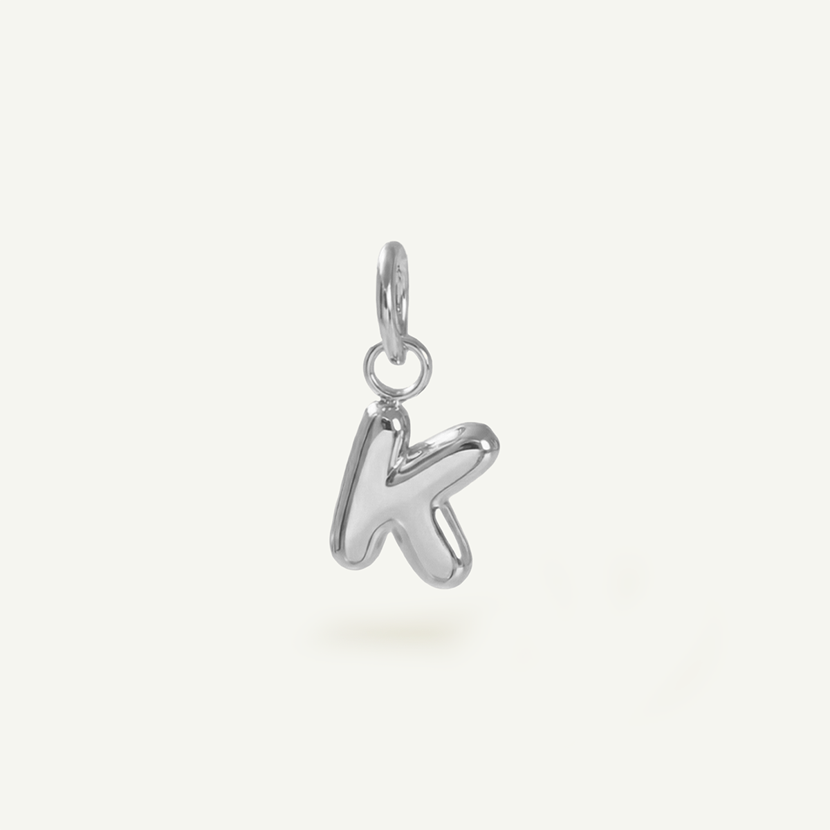Bubble Monogram Letter Charm