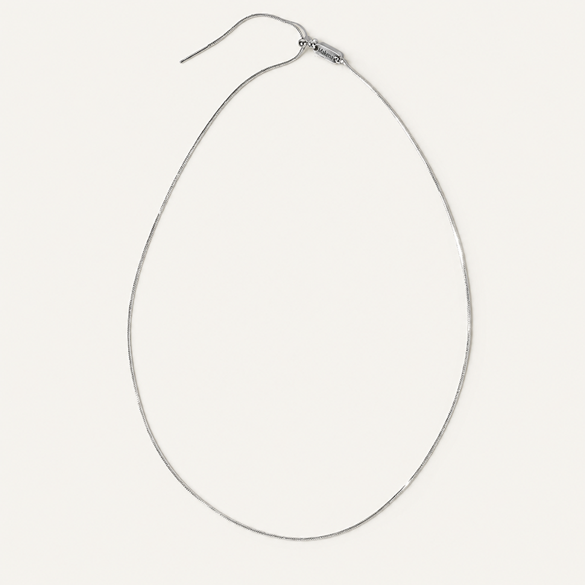 Round Snake Chain 1mm Threader Necklace