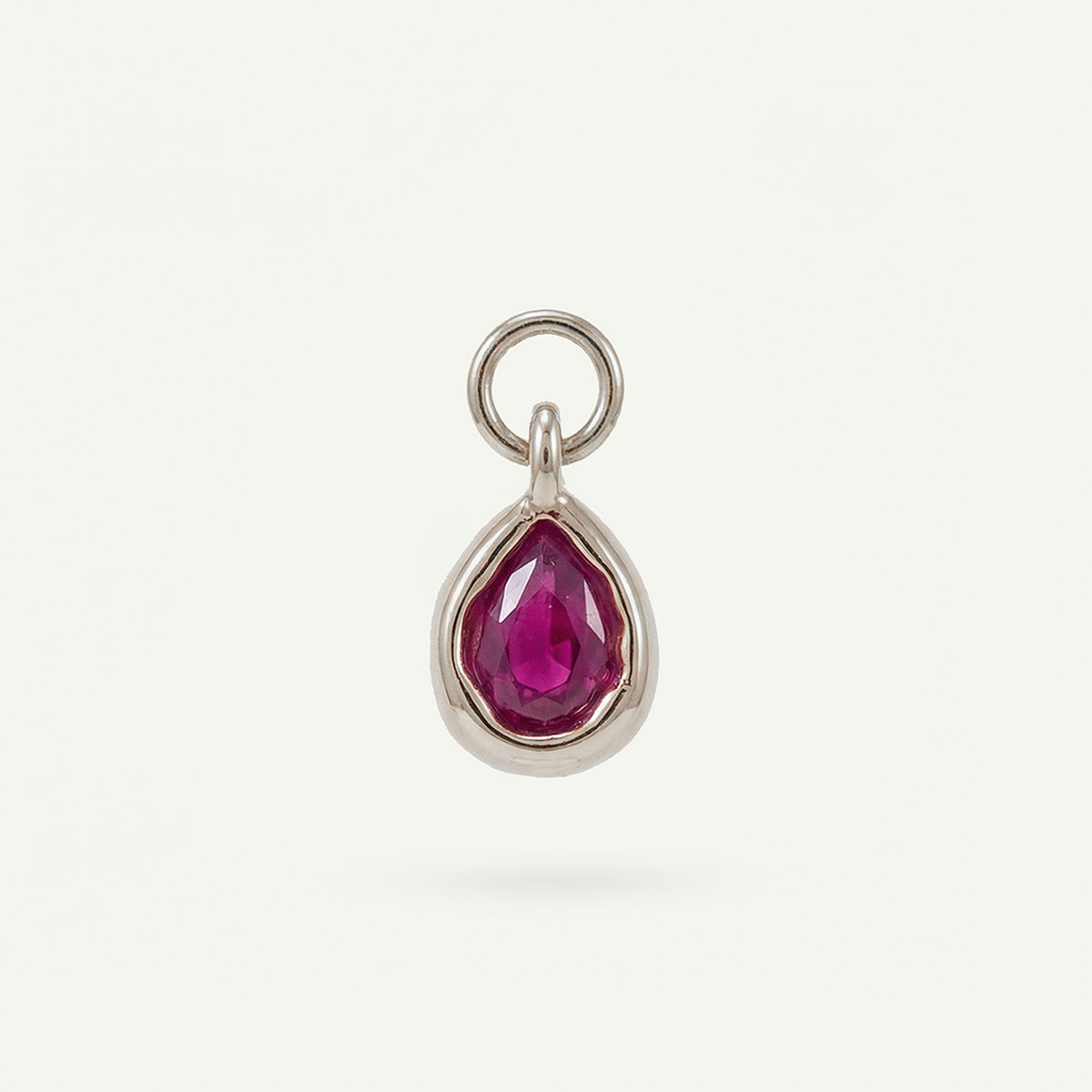 Tear Drop Charm Birthstone