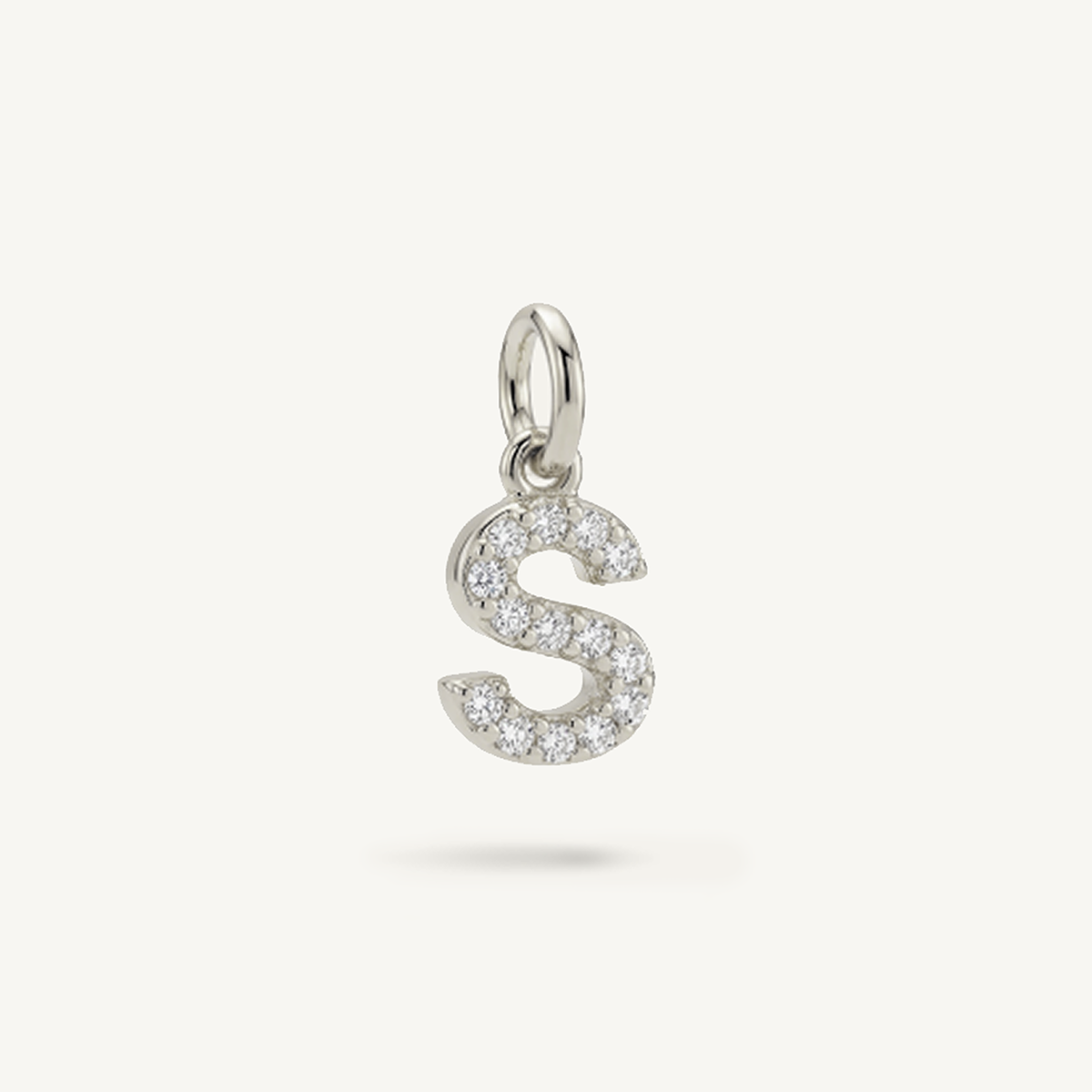 Diamond Monogram Letter Charm