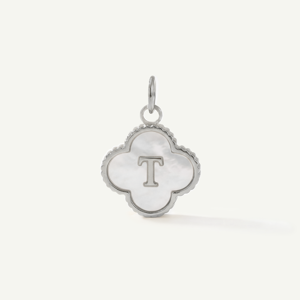 MOP Clove Monogram Letter Charm