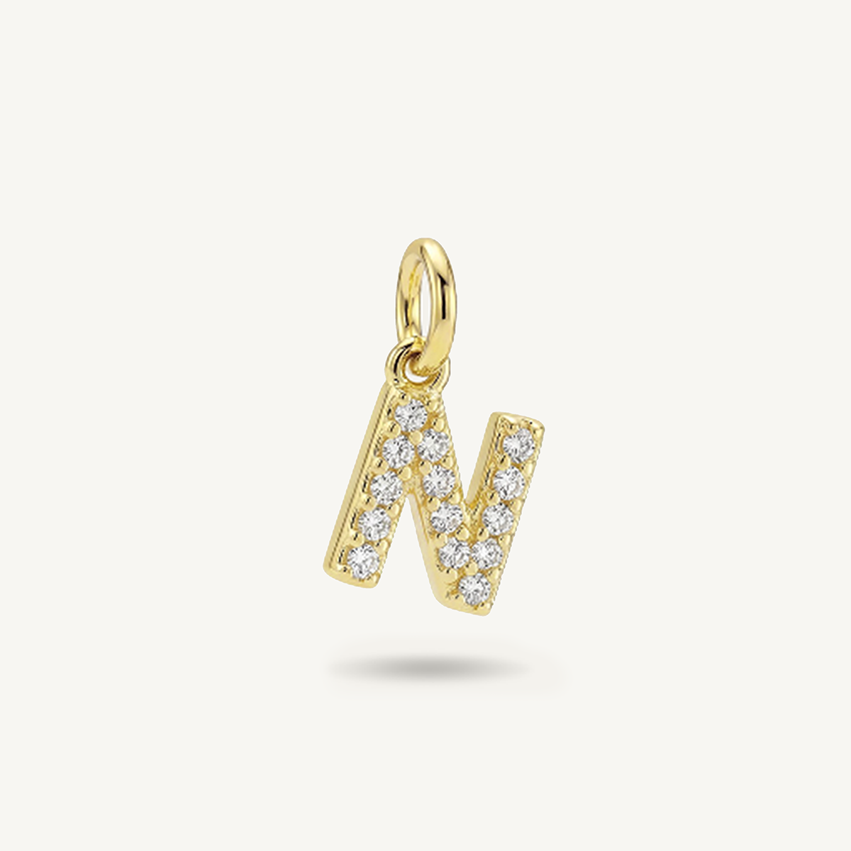 Diamond Monogram Letter Charm