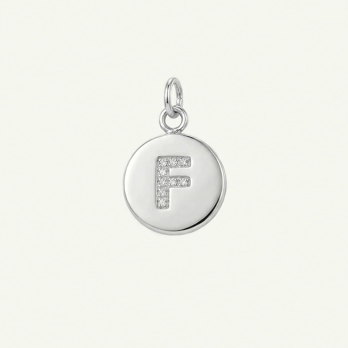 Circle Monogram in Diamond Letter Charm