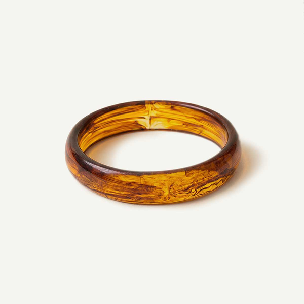 Medium Brown Resin Bangle