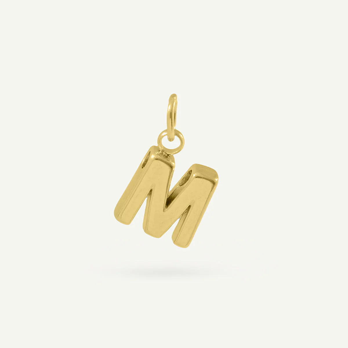 Floating Monogram Letter Charm