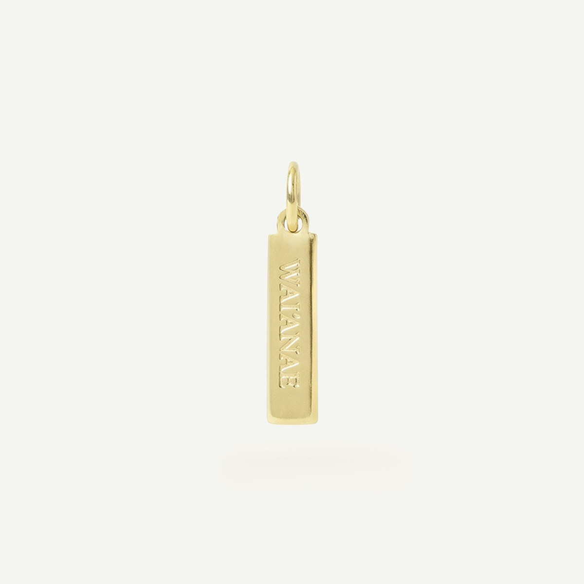Wai'anae Rectangle Charm, Gold