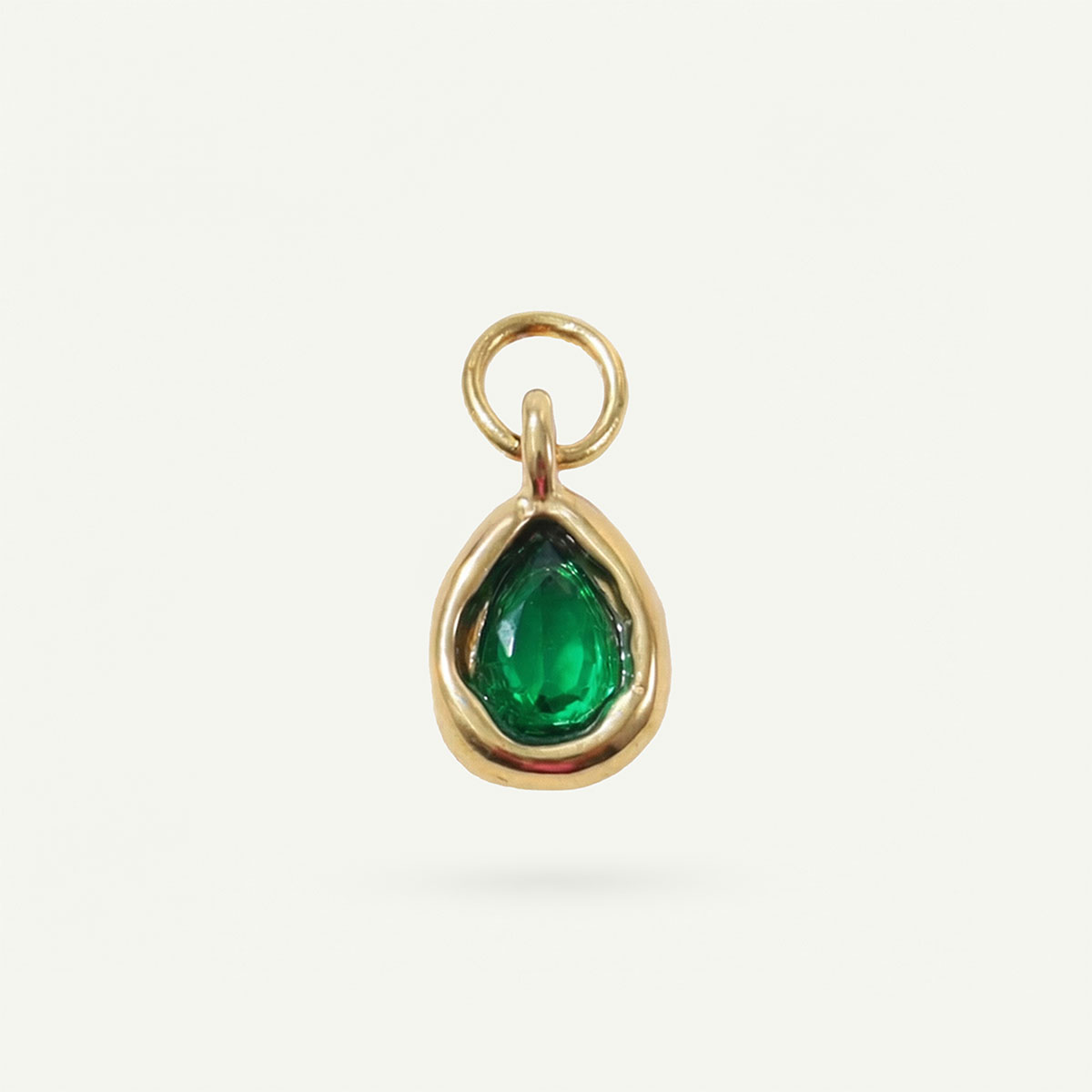 Tear Drop Charm Birthstone