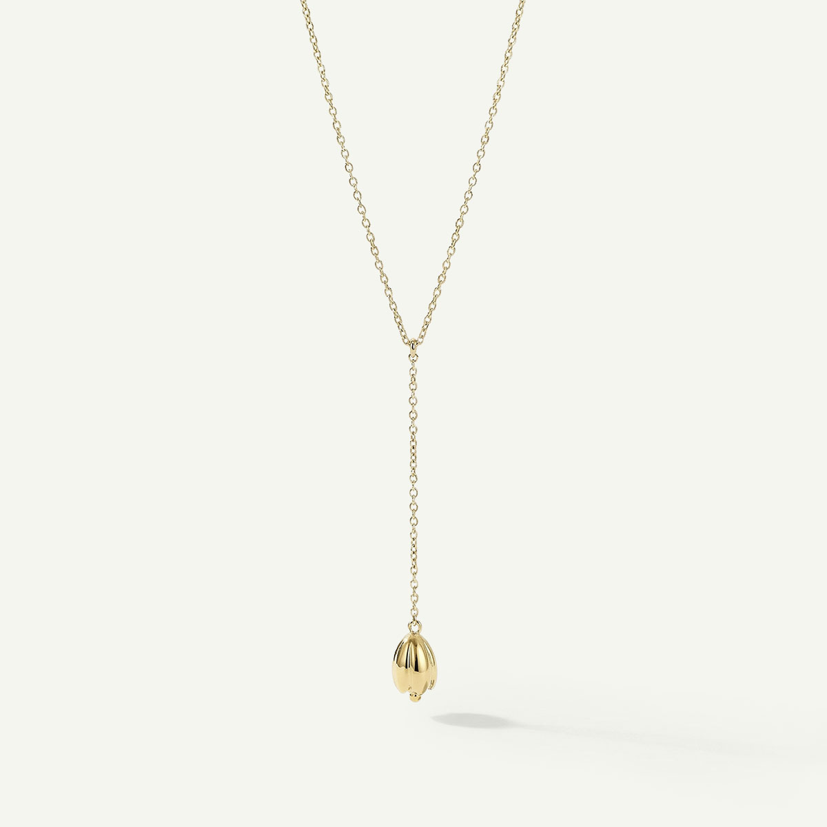 Pikake Drop Necklace, Gold