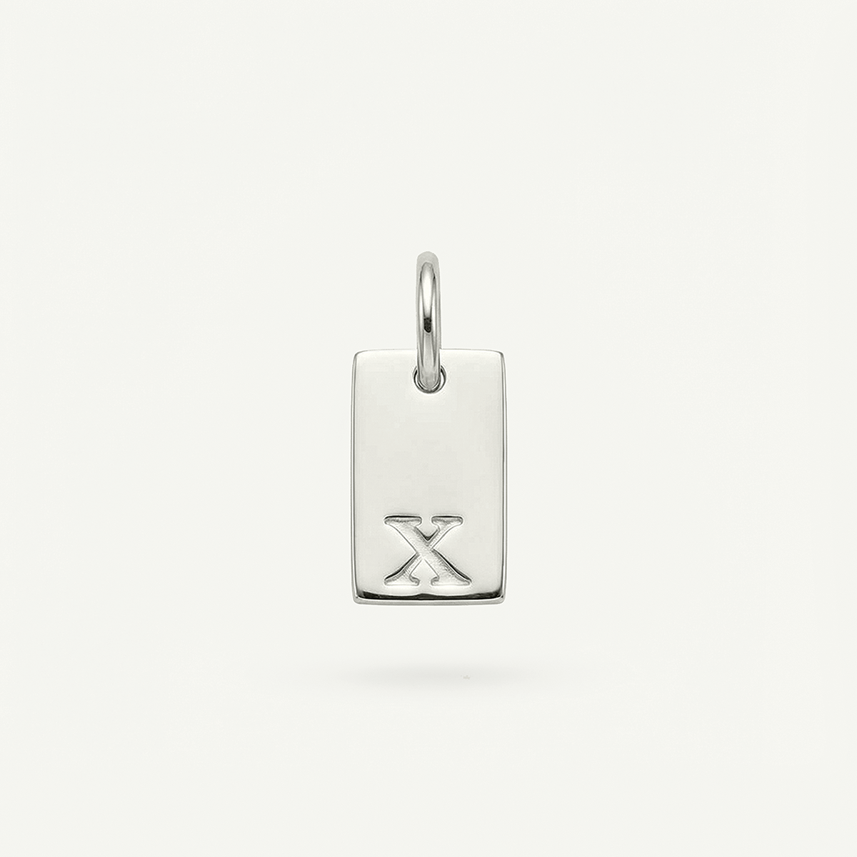 Rectangle #2 Monogram Letter Charm