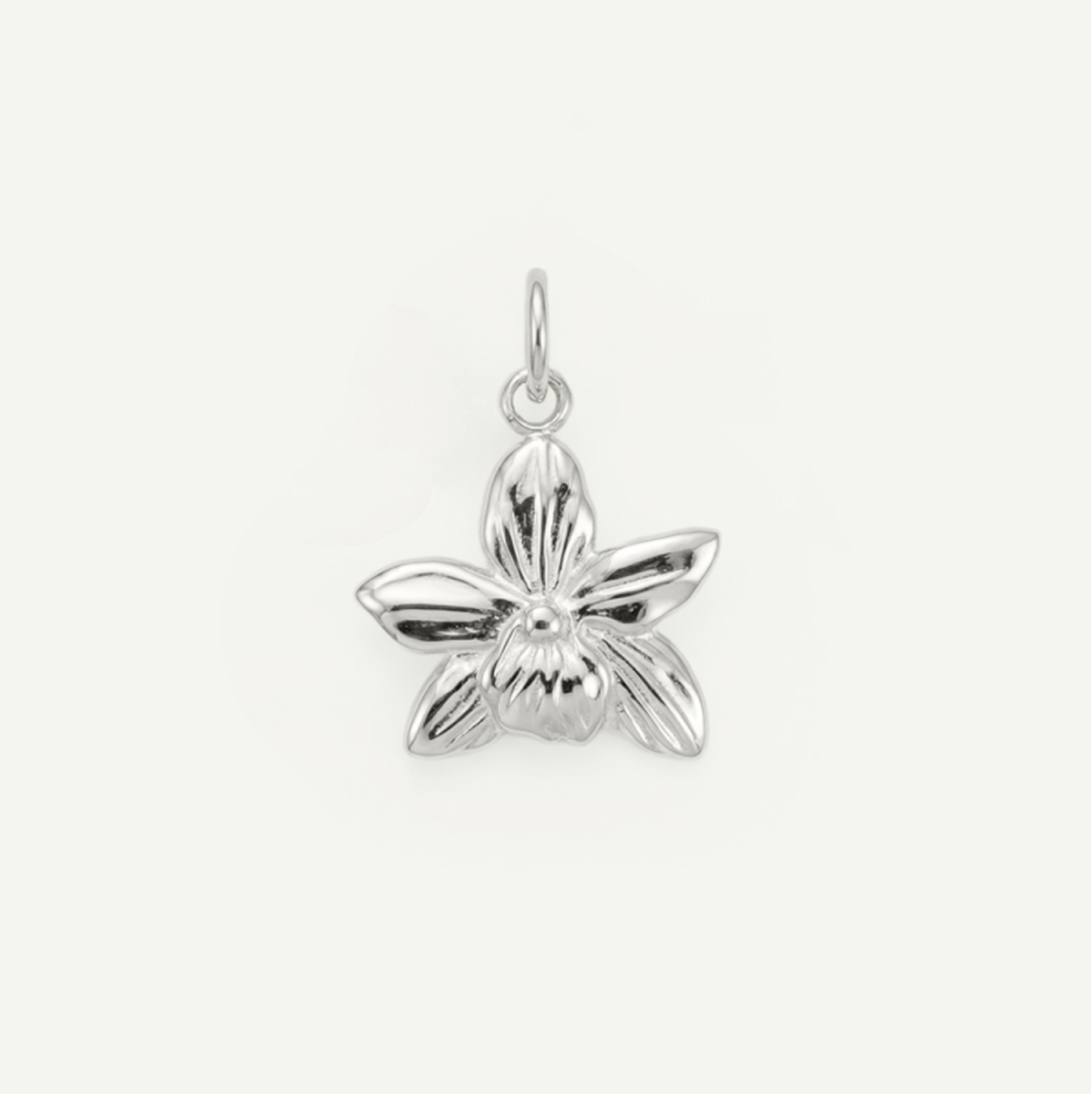Orchid Charm, Silver