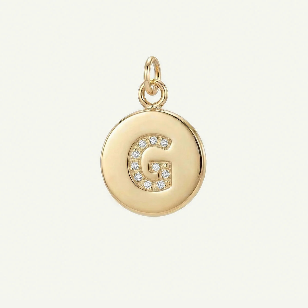 Circle Monogram in Diamond Letter Charm