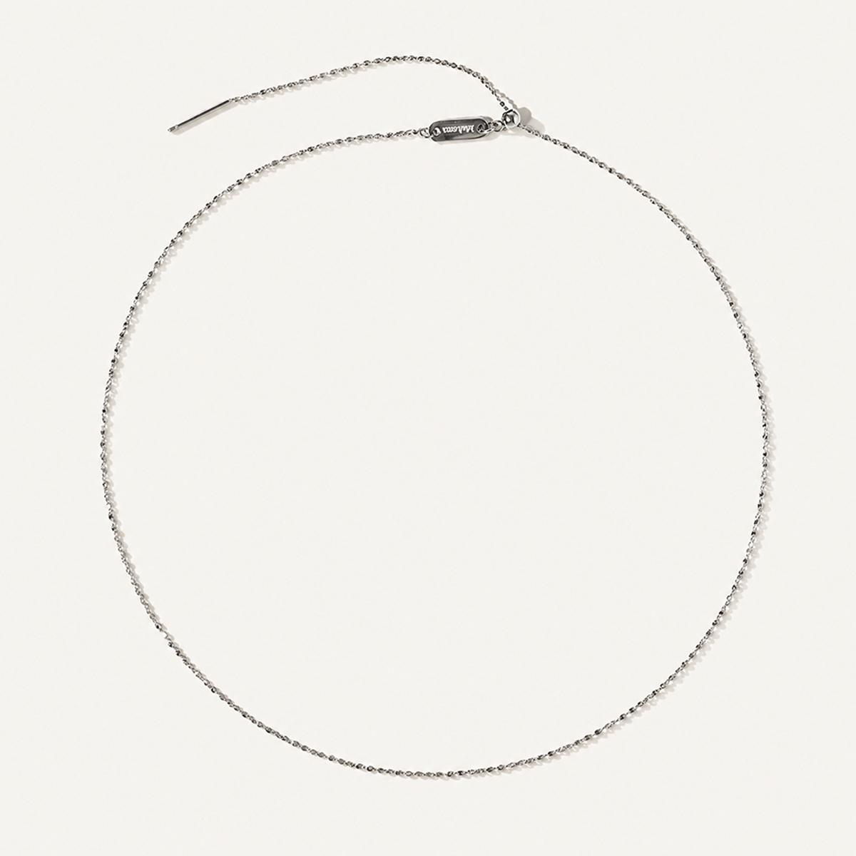 Thin Mirror Chain 1.1mm Threader Necklace