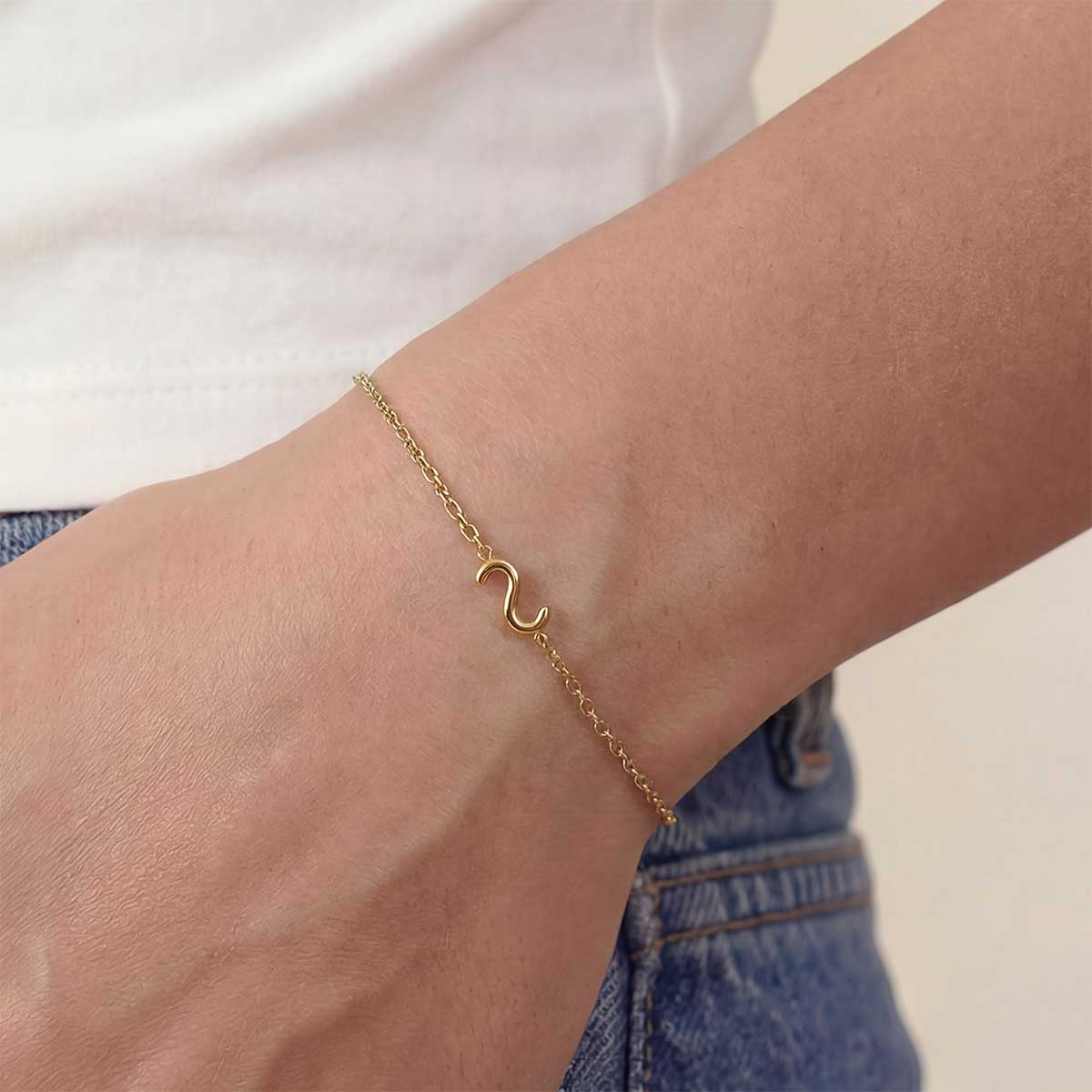 Monogramed Side Bracelet