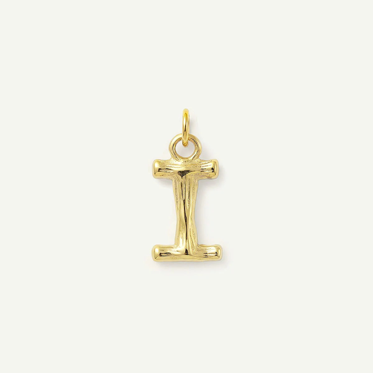 Bamboo Monogram Letter Charm