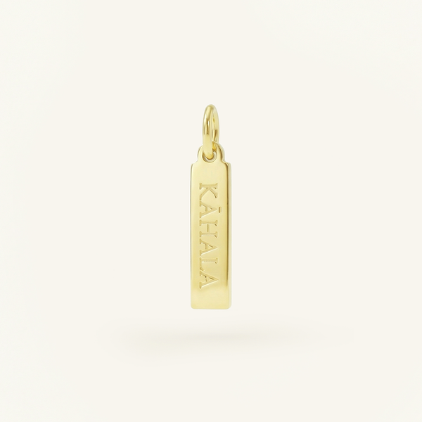 Kahala Rectangle Charm, Gold