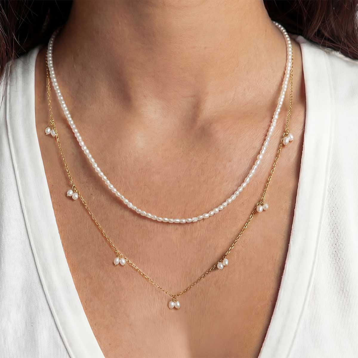 Anuhea Duo Necklace, Gold