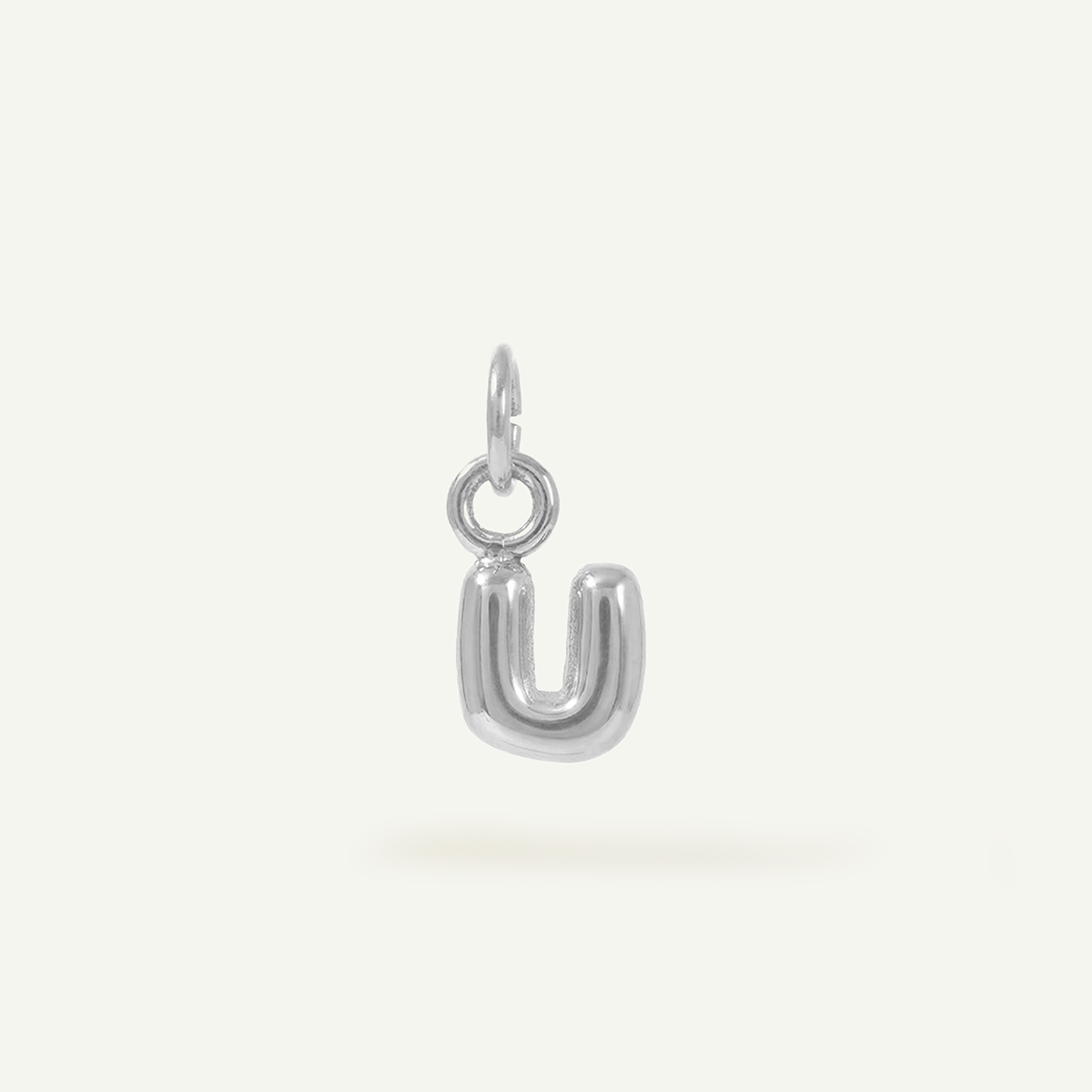 Bubble Monogram Letter Charm