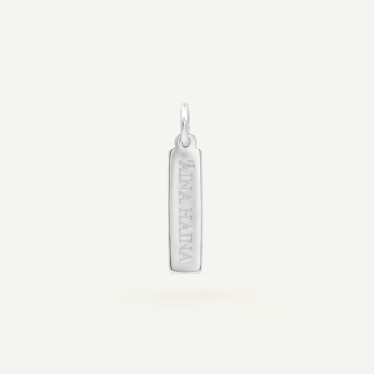 Āina Hina Rectangle Charm Silver