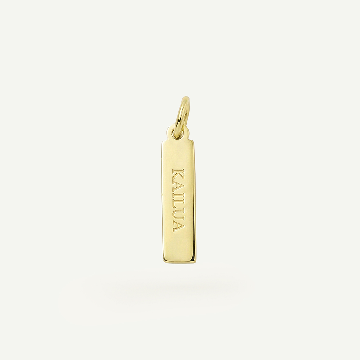 Kailua Rectangle Charm, Gold